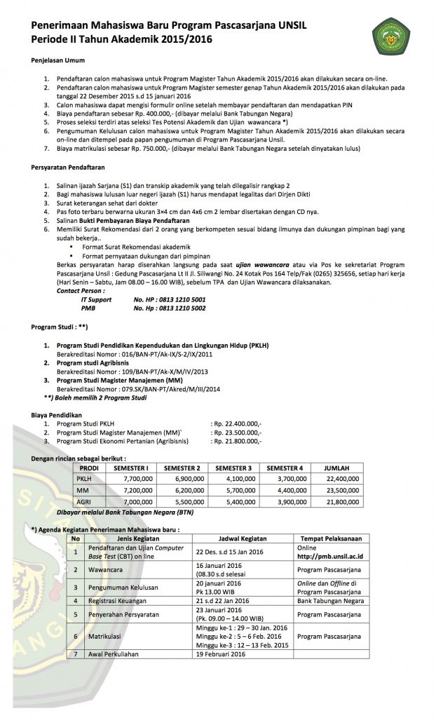 Website Universitas Siliwangi
